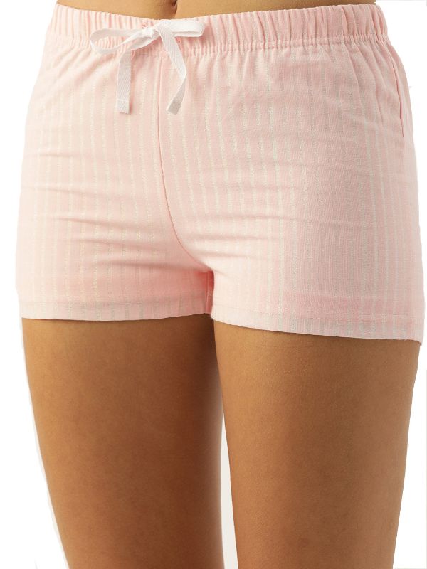 White and Pink Silver Stripes Make your Magic Short Set