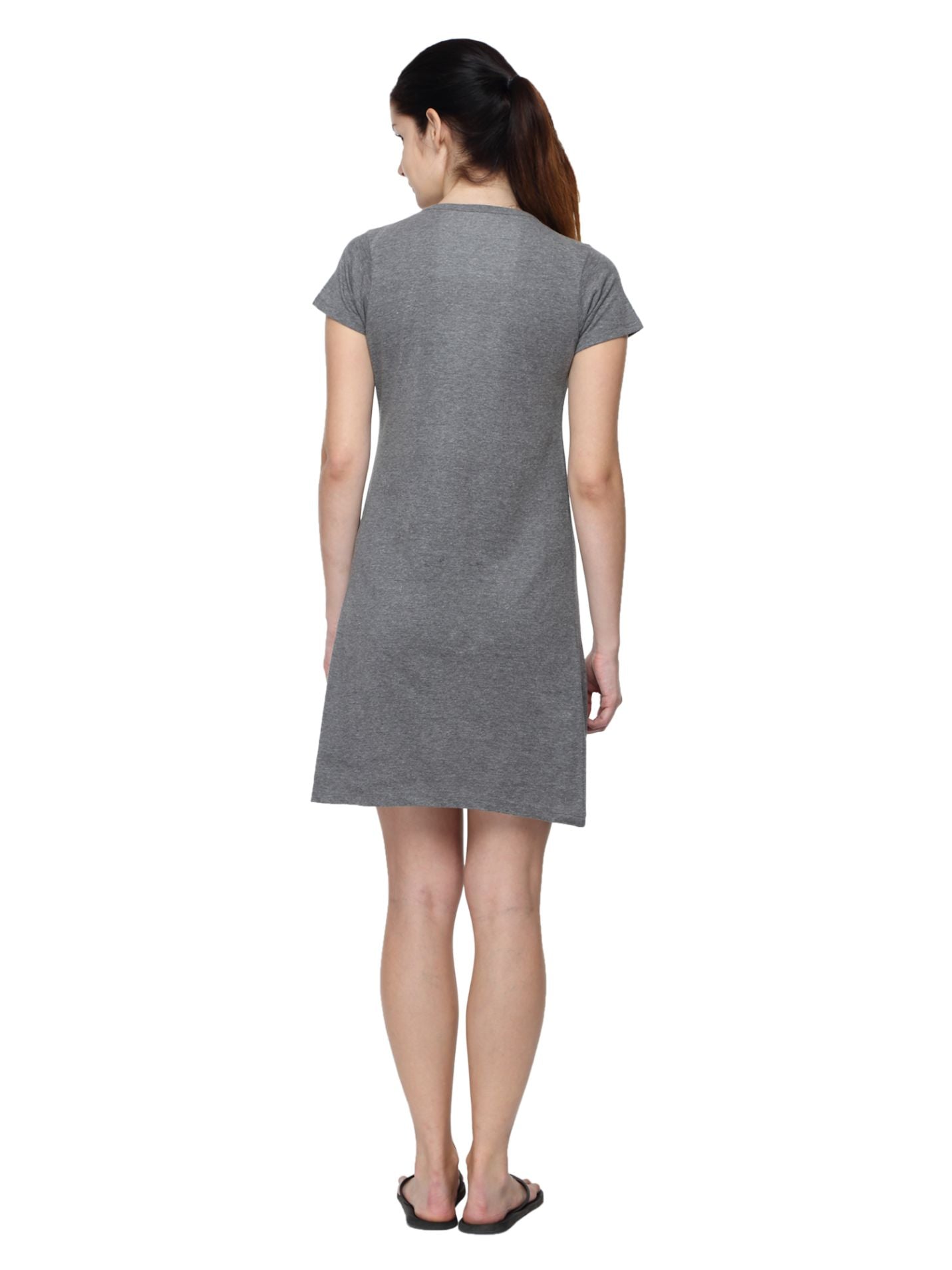 Women's Applique Grey Sleepshirt